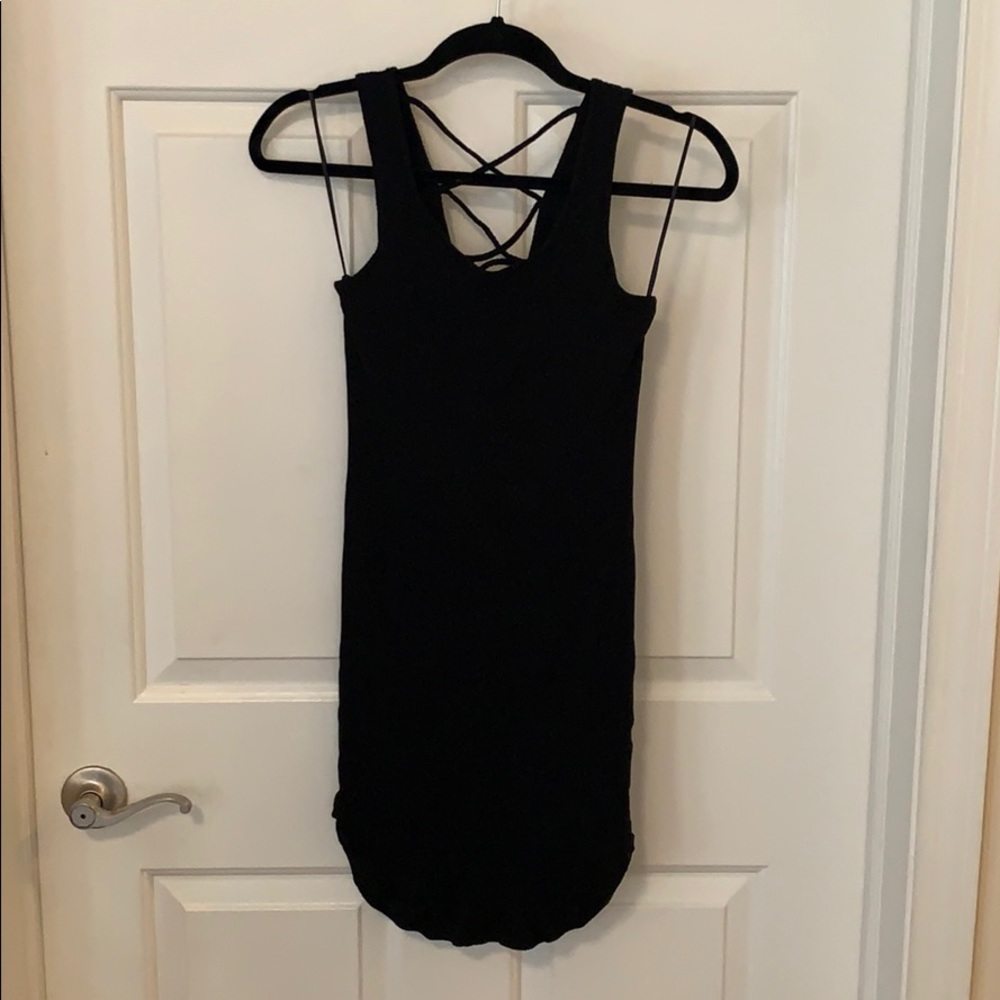 Black form-fitting dress